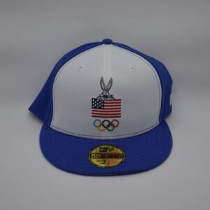 New Era 59FIFTY Looney Tunes Bugs Bunny Olympics Team USA Fitted Hat Cap 7 3/4